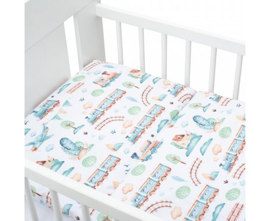 3-dielné posteľné obliečky New Baby 100/135 cm vláčik