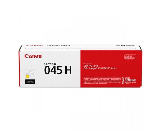 Canon originál toner 045 H Y, 1243C002, yellow, 2200str., high capacity