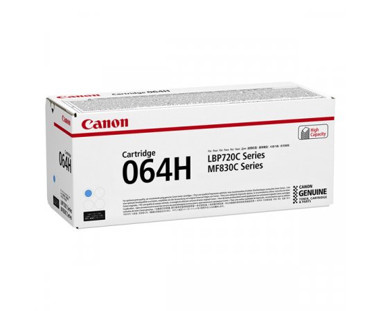 Canon originál toner 064 H C, 4936C001, cyan, 10500str., high capacity
