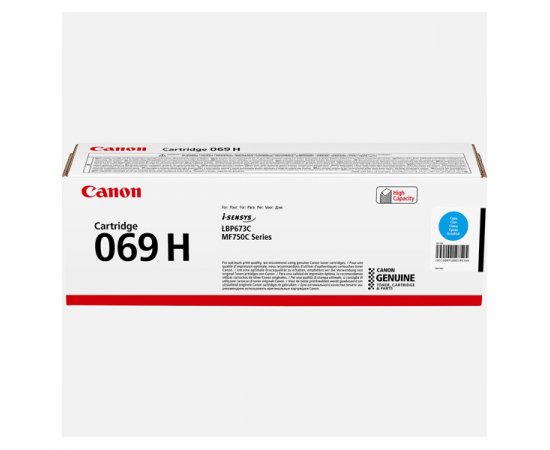 Canon originál toner 069 H C, 5097C002, cyan, 5500str., high capacity