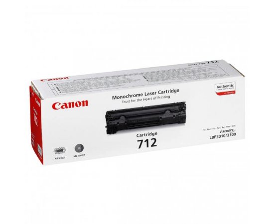 Canon originál toner 712 BK, 1870B002, black, 1500str.