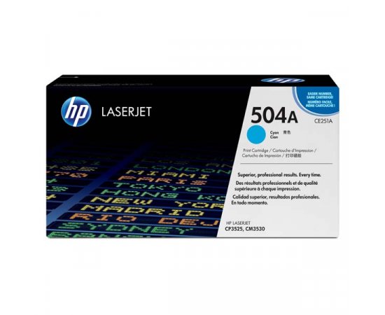 HP originál toner CE251A, HP 504A, cyan, 7000str.