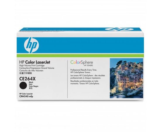 HP originál toner CE264X, HP 646X, black, 17000str.