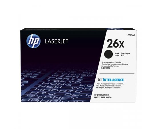 HP originál toner CF226X, HP 26X, black, 9000str., high capacity, 930g