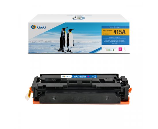 G&amp;G kompatibil. toner s HP W2033A, NT-PH2033M, HP 415A, magenta, 2100str., POZOR bez čipu