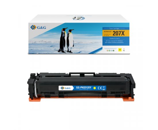 G&amp;G kompatibil. toner s HP W2212X, NT-PH2212XY, HP 207X, yellow, 2450str.