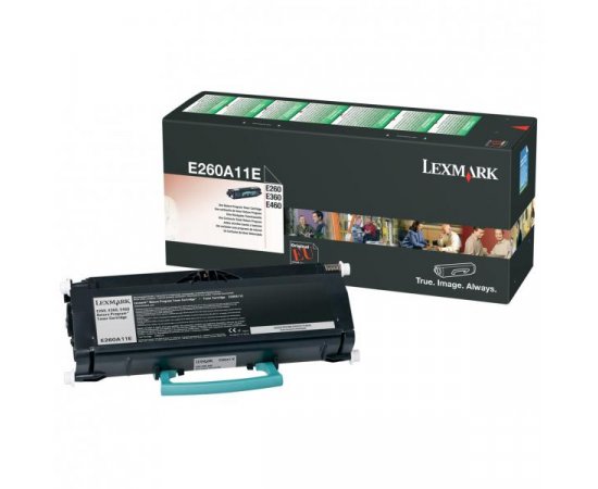 Lexmark originál toner E260A11E, black, 3500str., return