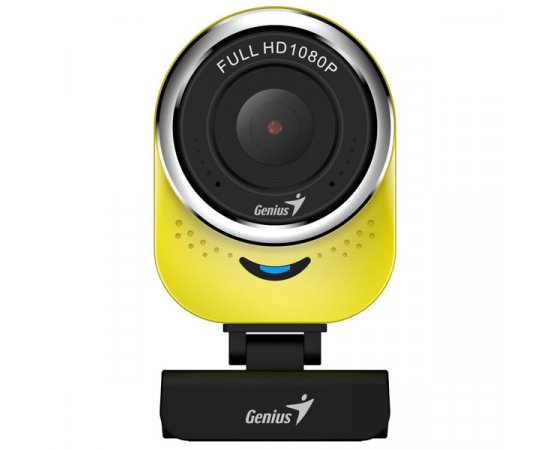 Genius Full HD Webkamera QCam 6000, 1920x1080, USB 2.0, žltá, Windows 7 a vyšší, FULL HD, 30 FPS