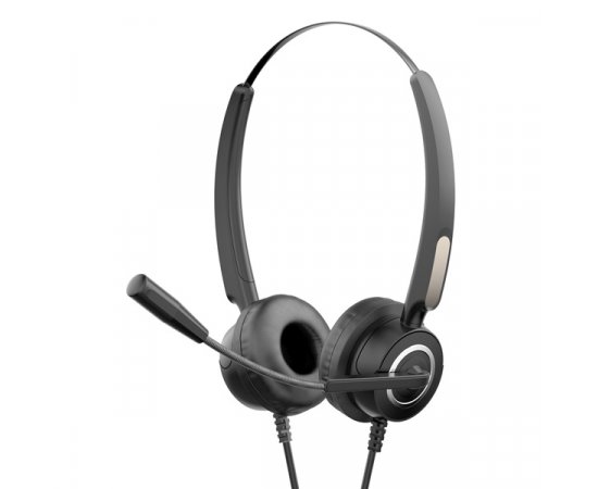 HP DHE-8000, Call Center headset, ovládanie hlasitosti, čierna, USB (2.0)