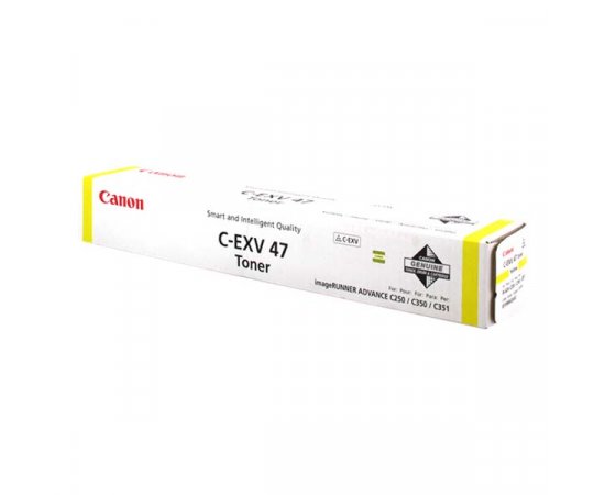 Canon originál toner C-EXV47 Y, 8519B002, yellow, 21500str.