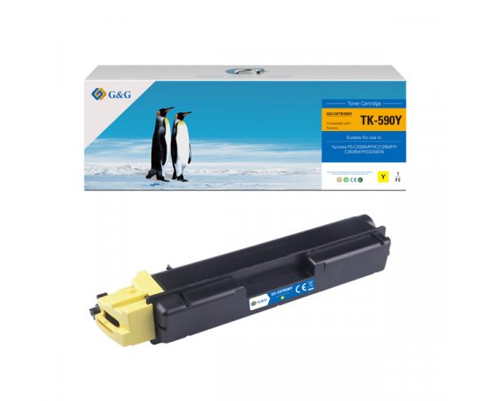 G&amp;G kompatibil. toner s Kyocera TK590Y, NT-CKTK590Y, yellow, 5000str.