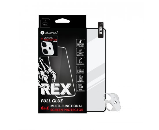 Sturdo REX ochranné sklo + sklo na fotoaparát iPhone 12 mini (6in1 Full Glue)