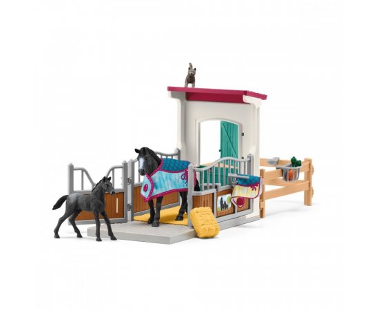 SCHLEICH BOX PRE KONE S KOBYLOU A ZRIEBATOM