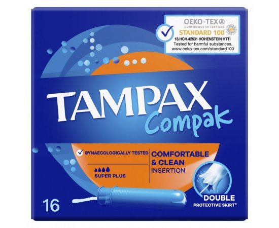 TAMPAX COMPAK SUPER PLUS 16KS