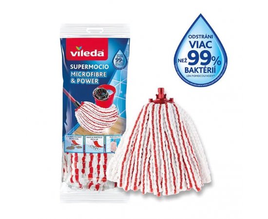 VILEDA SUPERMOCIO MICROFIBRE &amp; POWER NAHRADNA HLAVICA 157944