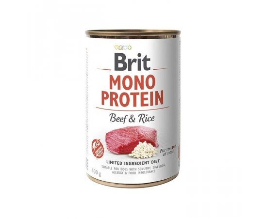 BRIT MONO PROTEIN BEEF &amp; RICE 400G