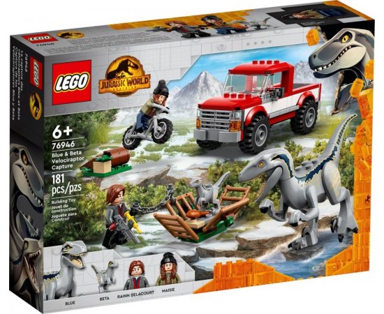 LEGO JURASSIC WORLD CHYTENIE VELOCIRAPTOROV BLUE A BETY /76946/