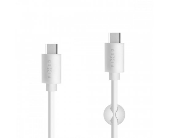 FIXED FIXD-CC2M-WH DLHY DATOVY A NAB. KABEL S KONEKTORMI USB-C/USB-C PODP. PD,USB 2.0,2 M,BIELY