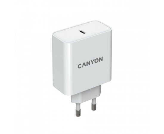 CANYON H-65 ULTRAVYKONNA VYSOKORYCHLOSTNA NABIJACKA 1XUSB-C, 65W GAN TECHNOLOGIA, BIELA CND-CHA65W01