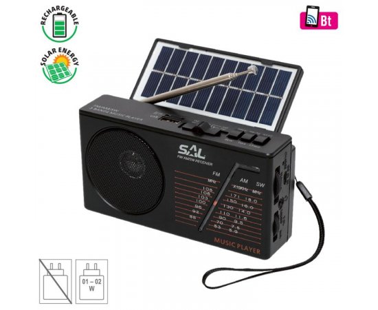 HOME BY SOMOGYI RPH 1 SOLARNE HYBRIDNE RADIO, BT/USB/SD