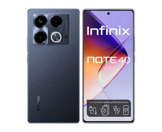 INFINIX NOTE 40 8GB/256GB OBSIDIAN BLACK + darček digitálna televízia PLAYTV na 3 mesiace zadarmo