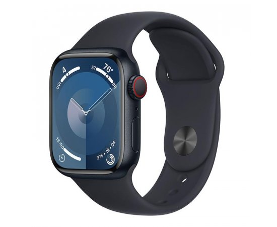 APPLE WATCH SERIES 9 GPS + CELLULAR 45MM MIDNIGHT ALUMINIUM CASE MIDNIGHT SPORTBAND-M/L,MRMD3QC/A