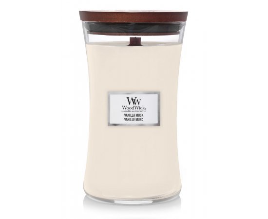 WOODWICK SVIECKA VANILLA MUSK VELKA 609G, 1743601E