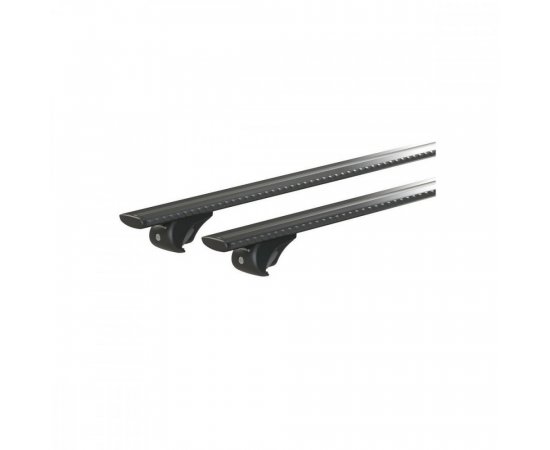 NORDRIVE SILENZIO BLACK RAIL, COMPLETE SET ALUMINIUM ROOF BARS - M - EVOS RA