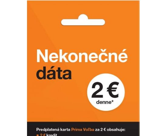 ORANGE PRIMA SIM KARTA DATA 2 EUR