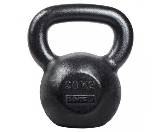 HMS LITINOVY KETTLEBELL KZG20 20 KG, CERNY