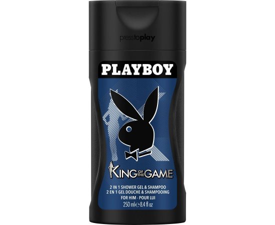 PLAYBOY SHOWER GEL AND SHAMPOO MEN 250 ML 2IN1 KING OF THE GAME