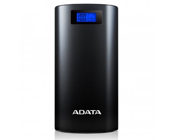 A-DATA P20000D POWER BANK 20000MAH, LED SVIETIDLO, CIERNA, AP20000D-DGT-5V-CBK