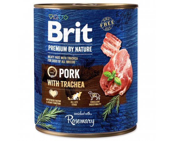 BRIT PREMIUM BY NATURE PORK WITH TRACHEA 800 G (294-100324)