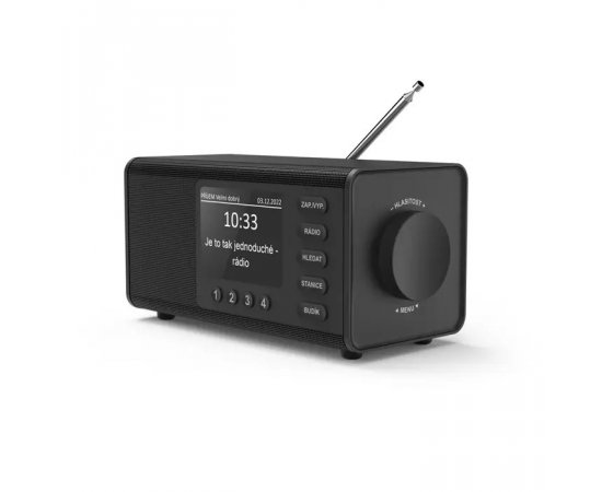 HAMA 54897 DIGITALNE RADIO DR1000, FM/DAB/DAB+, CIERNE