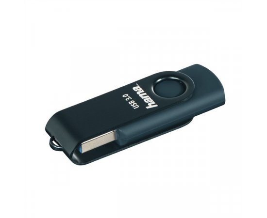 HAMA 182463 USB 3.0 FLASH DRIVE ROTATE, 32 GB, 70 MB/S, PETROLEJOVA MODRA