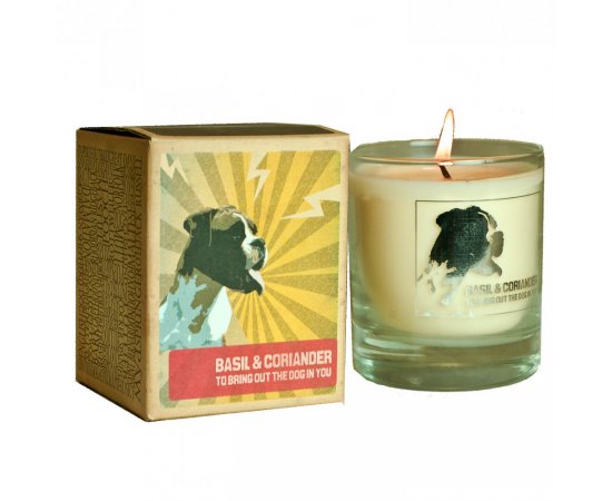 CANOVA MANS CANDLE - SVIECKY PRE MUZOV DOG IN YOU - BAZALKA A KORIANDER