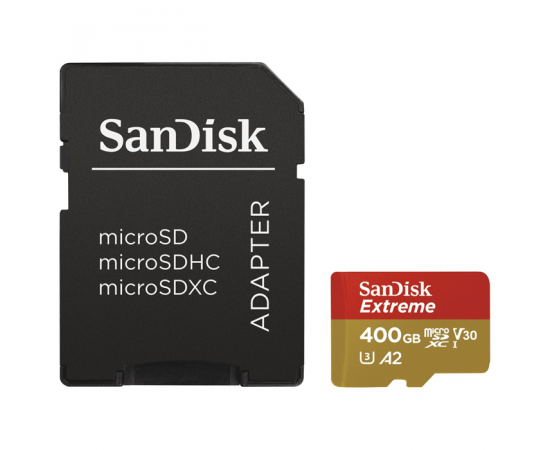 SANDISK EXTREME MICRO SDXC 400GB 160MB/S A2 C10