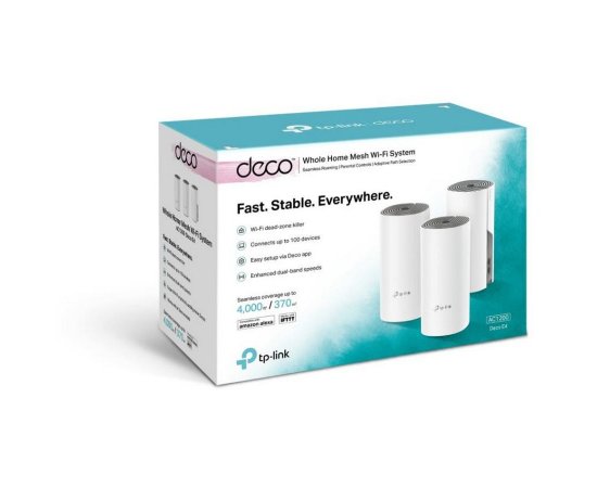 TP-LINK DECO E4 3-PACK AC1200 WHOLE-HOME MESH WIFI SYSTEM