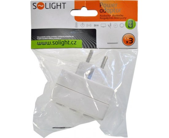 SOLIGHT ROZBOCOVAC 3 x 2,5A, BIELY P81