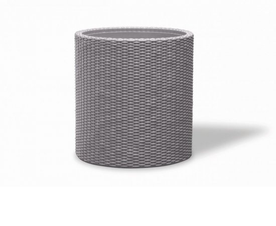 Kvetináč Keter Cylinder M Silver Grey