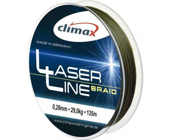 Climax šnúra 135m - Laser Braid line Olive SB 6 vlákien 135m 0,06mm / 4,5kg