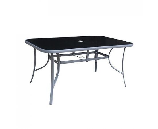 Stôl LEQ GREGORY Moonstone, sklo 5 mm, 150x90x70 cm