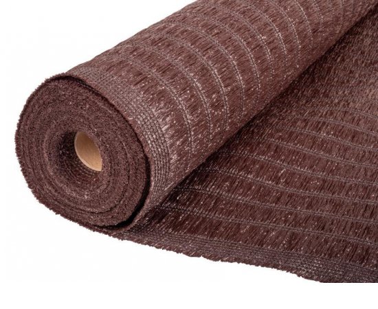 Tkanina tieniaca BrownDecor W101, 2x10 m, UV, 230 g/m2, 95% hnedá