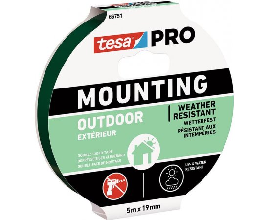 Páska tesa® Mounting PRO Outdoor, montážna, obojstranná, lepiaca,19 mm, L-5 m