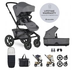 EASYWALKER Kočík kombinovaný Jimmey Iris Grey XXL AIR + RWS