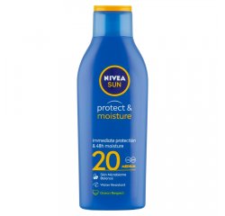 NIVEA Sun Protect &amp;amp; Moisture Hydratačné mlieko na opaľovanie OF 20, 200 ml