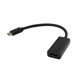 MOBILNET DAD-0134-30H-HDMIC CIERNY TYPE-C NA HDMI (F) 4K 30HZ 20CM ADAPTER