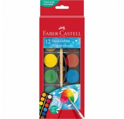 FABER-CASTELL VODOVE FARBY 12 FAREBNE, 30MM