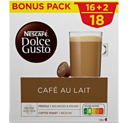 NESCAFE DOLCE GUSTO CAFE AU LAIT 18KS (16+2)