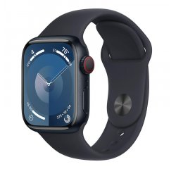 APPLE WATCH SERIES 9 GPS + CELLULAR 45MM MIDNIGHT ALUMINIUM CASE MIDNIGHT SPORTBAND-M/L,MRMD3QC/A